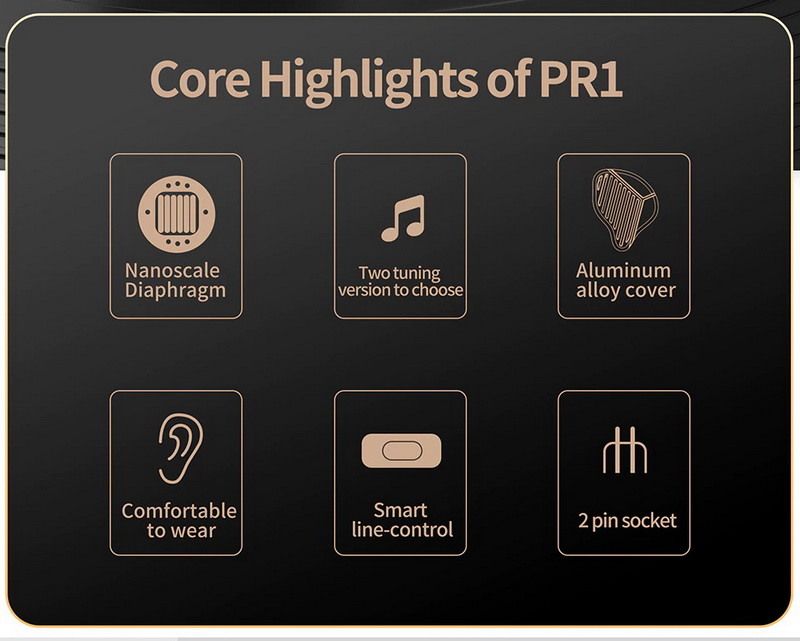 KZ PR1 หูฟังไดรเวอร์ PLANAR หูฟัง IEMs ประกันศูนย์ไทย