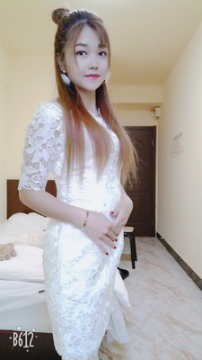 Pro-order ชุดเช่า เดรส สีขาว ปาดไหล่ ลูกไม้ ถ่ายพรีเวดดิ้ง