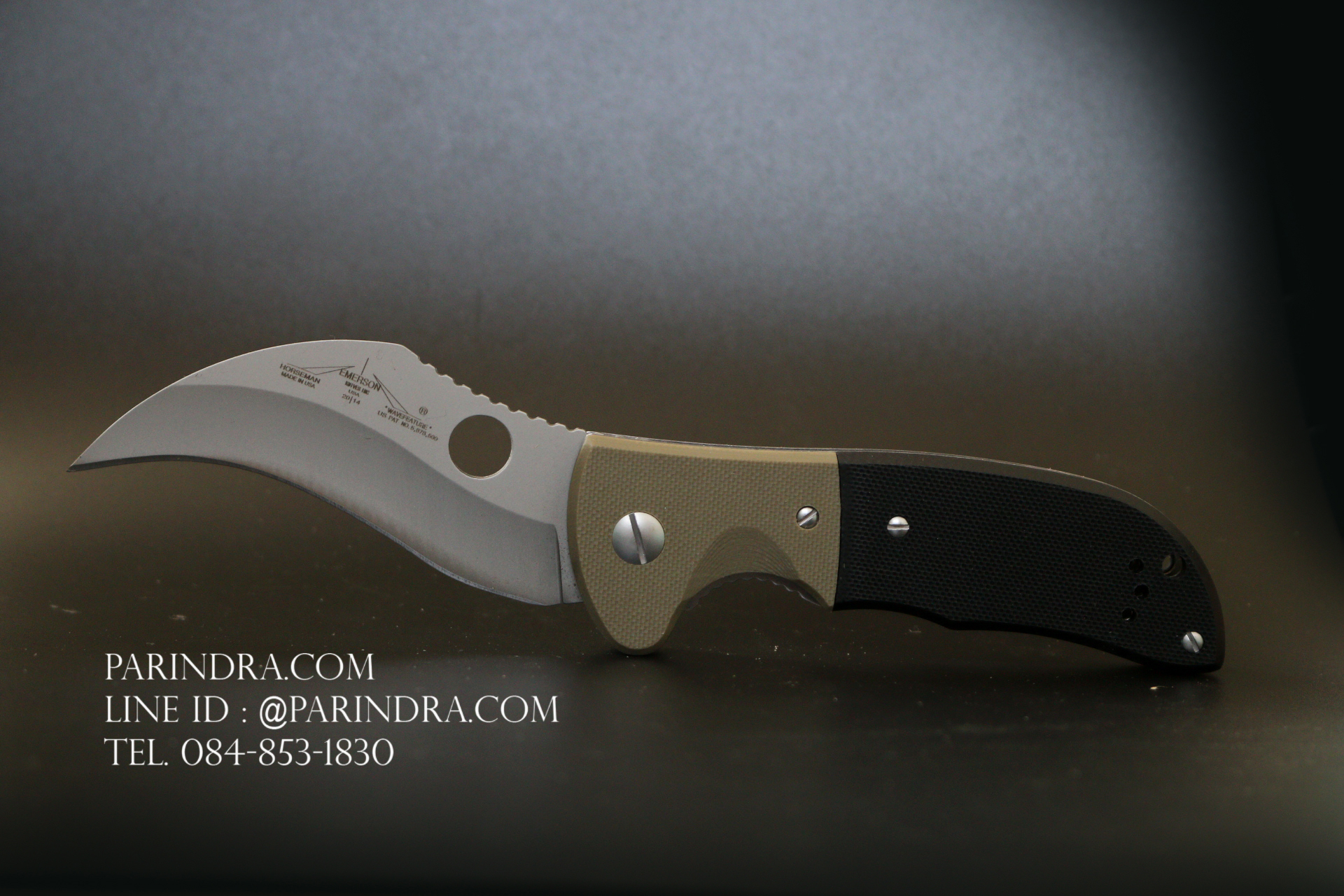 มีดพับ EMERSON ด้าม G10 ใบมีดทรงโค้งงอ (OEM)