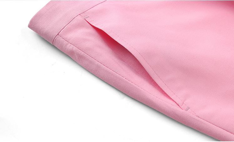 Pre-order ชุดสูทชาย สีชมพู สไตล์เกาหลี พร้อมเสื้อกั๊ก