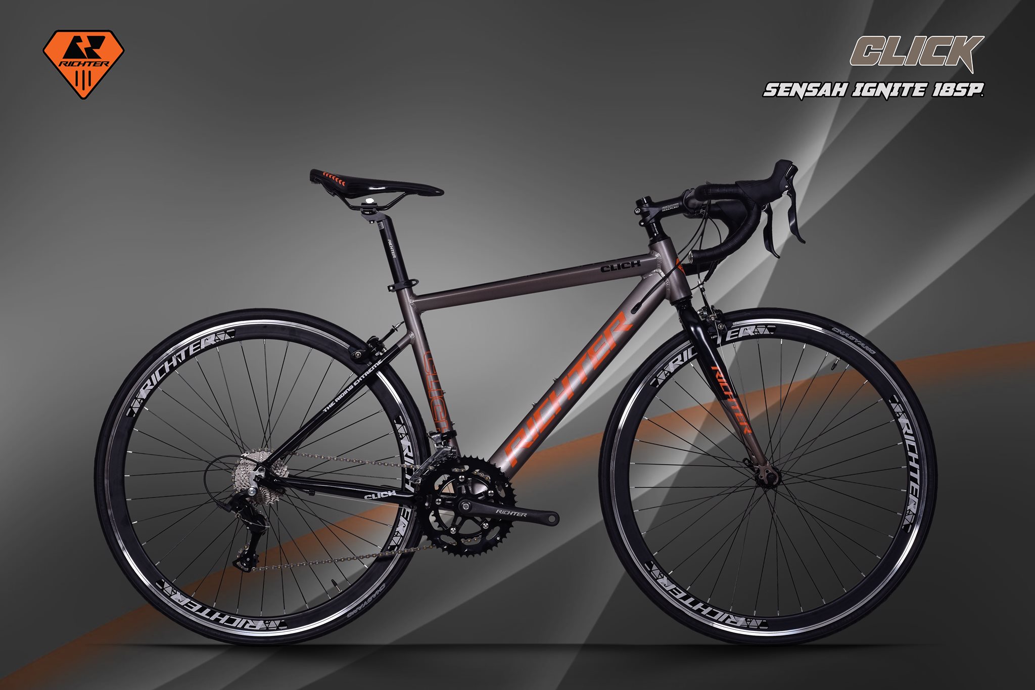 เสือหมอบ RICHTER รุ่น CLICK เฟรมอลู 18 สปีด ล้อ 700c 2023
