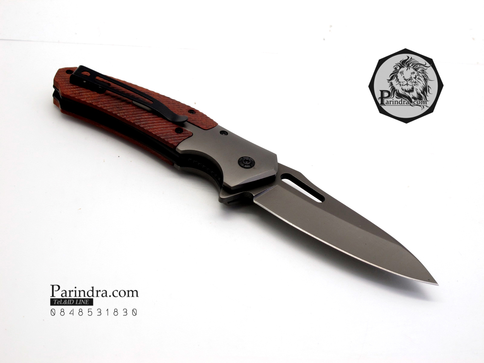 มีดพับ GERBER Bear Grylls รุ่นด้ามไม้ Be careful of Sharp (OEM)