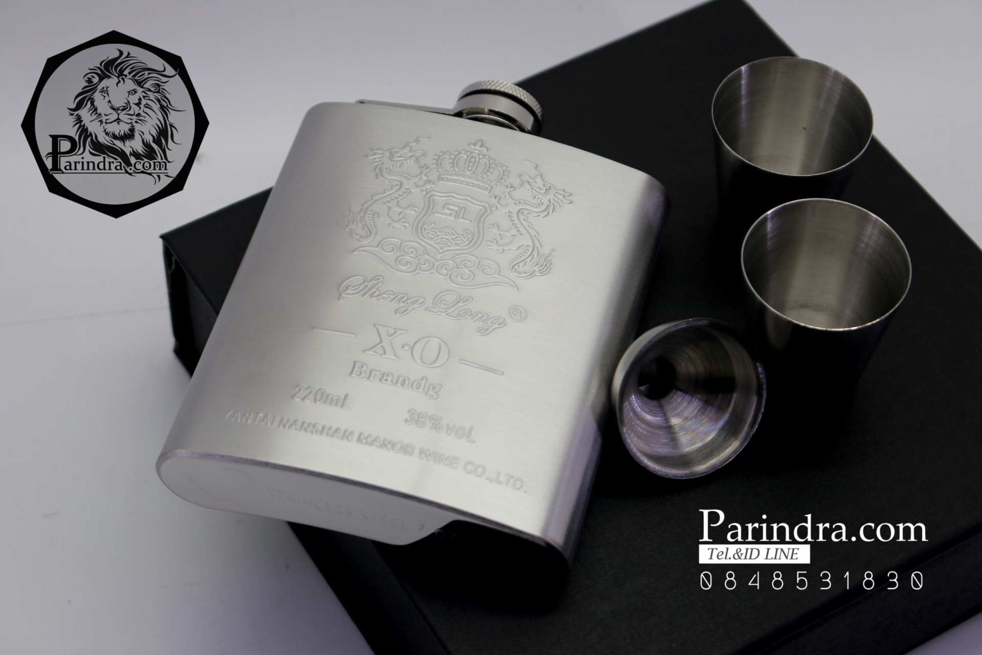 ชุดกระป่องสแตนเลส XO อย่างดี สำหรับพกพา บรรจุ 7 oz.