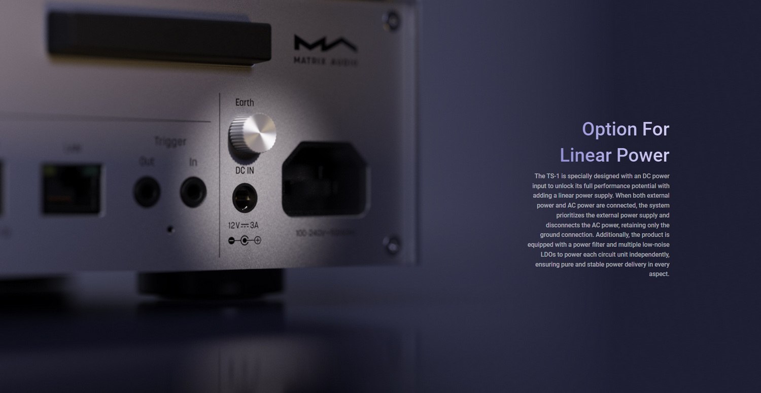MATRIX Audio TS-1 สตรีมเมอร์ แบบ all-in-one สำหรับผู้ที่รักเสียงเพลง ประกันศูนย์ไทย