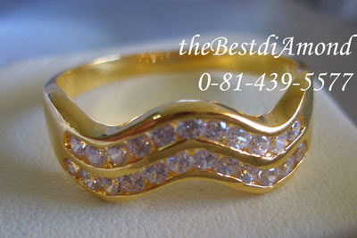 +++RL004+++ แหวนคลื่น 2 แถว สวยเรียบร้อยมาก ใส่ติดนิ้ว ใส่ได้เกือบทุกโอกาสเลย ใส่แล้วน่ารักมากเลย