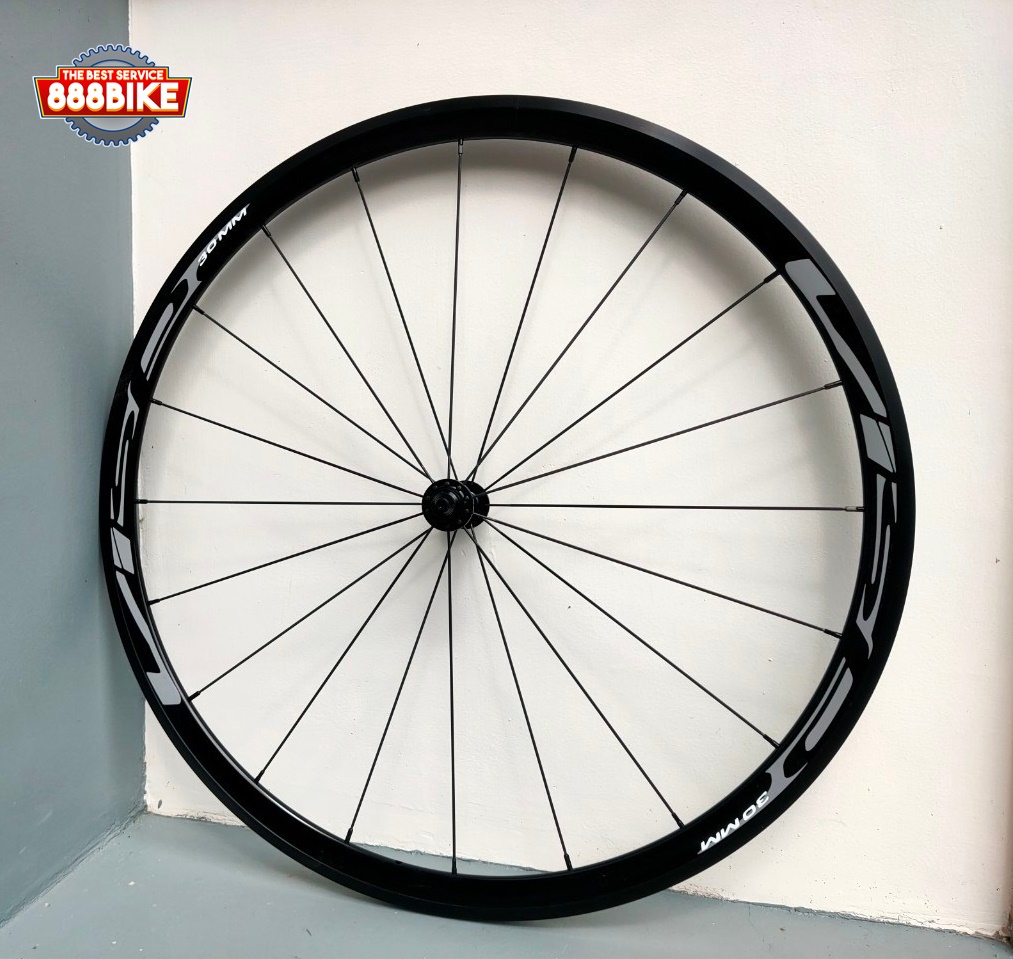 ชุดล้อเสือหมอบ VISP ALU A30 ดุมเซรามิค แบร์ริ่ง Visp Ceramic Bearing ซี่ลวดแบนแอโร่ Aero รองรับโม่ Shimano 8-11สปีด