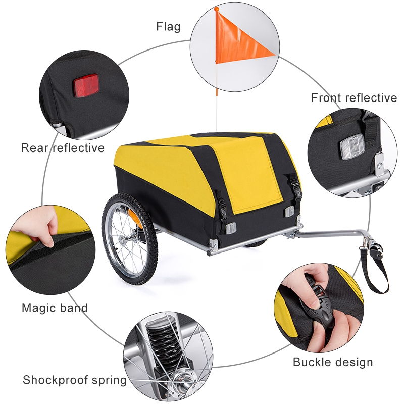 รถพ่วงจักรยาน RayLights Bicycle trailer for Pet and cargo bicycle for advertising trailer