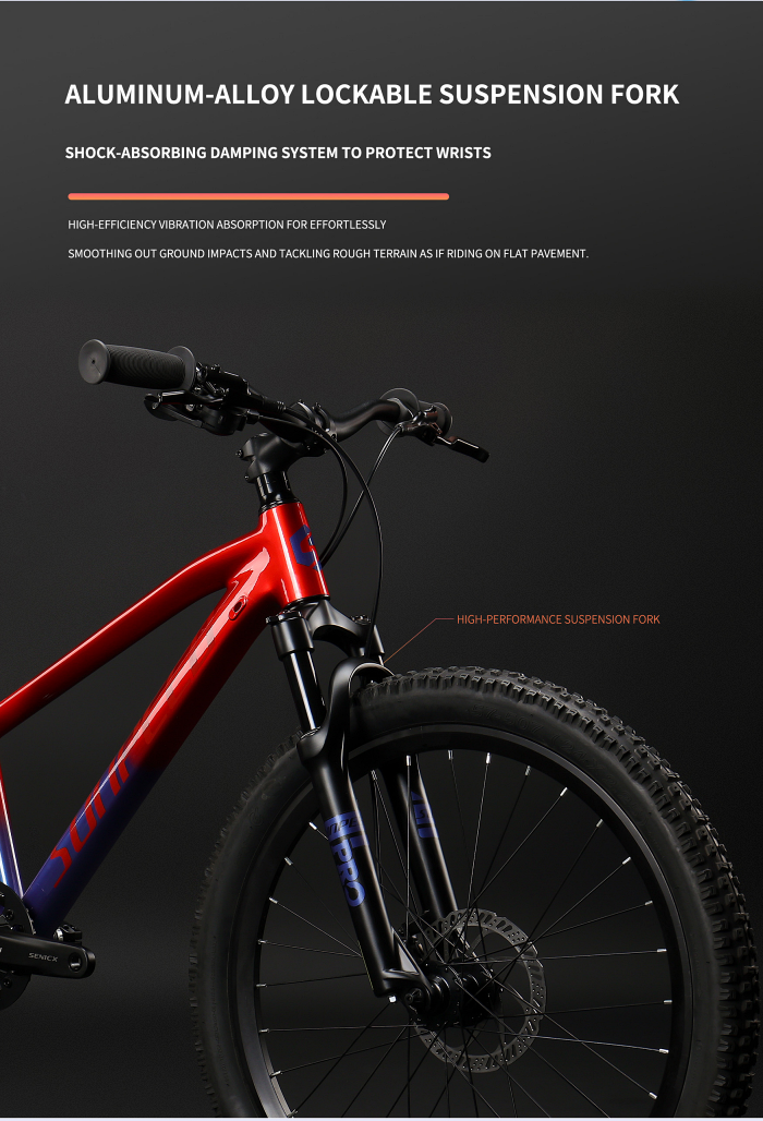 จักรยานเสือภูเขาเด็ก SUNPEED HERO 20" และ 24" อลูมิเนียมเฟรม – เกียร์ Shimano 9 สปีด + เบรกไฮดรอลิกดิสก์