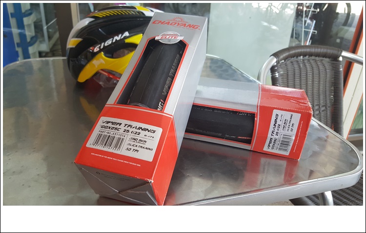 ยางนอกขอบพับ Chaoyang 700x25c ,E311014 ยางเบา ทนถึก ,VIPER TRAINING, H-479