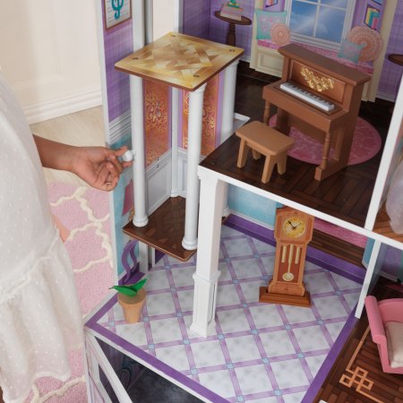 KidKraft Country Estate Dollhouse with 31 Accessories บ้านตุ๊กตาคฤหาสน์ในเมือง หลังใหญ่ มาพร้อมกับเฟอร์นิเจอร์31ชิ้น มีเสียงและไฟเวลาเล่น