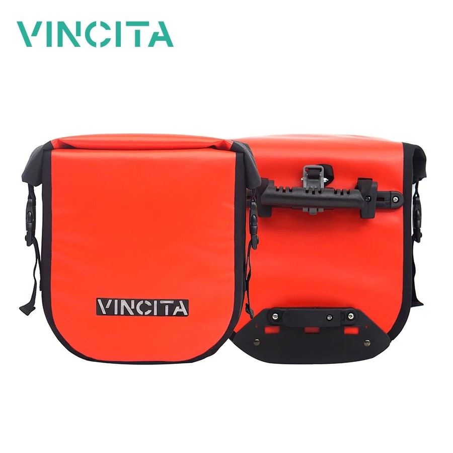 VINCITA B050WP-V กระเป๋าแพนเนียร์กันน้ำเล็ก *ราคาสำหรับ 1 คู่" วางบนตะแกรงหน้าหรือหลัง