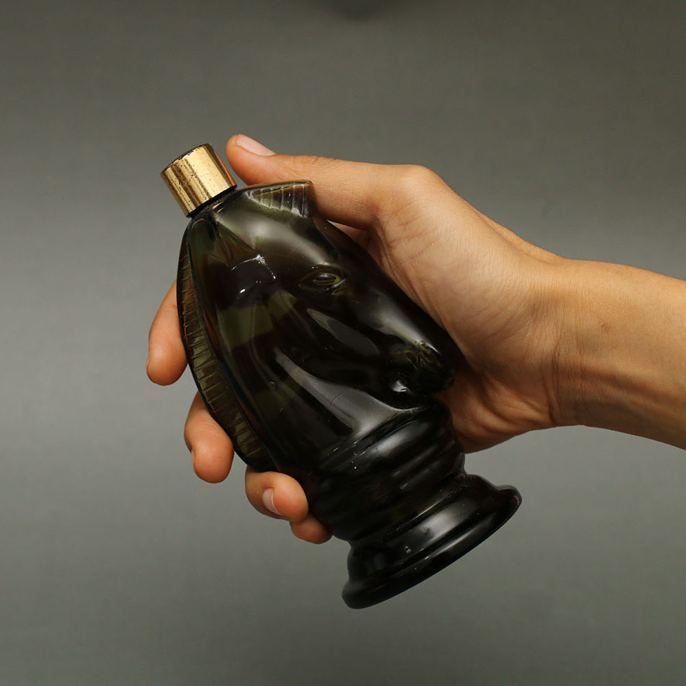 ขวดแก้วน้ำหอม รูปม้า AVON PONY DECANTER ขวดเปล่า สภาพดี