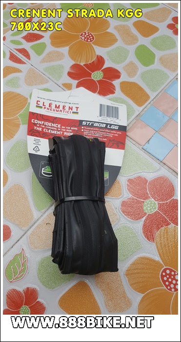 CLEMENT ยางนอก STRADA LGG, 700X23C,700X25C, 120TPI, สีดำ, Made in Taiwan