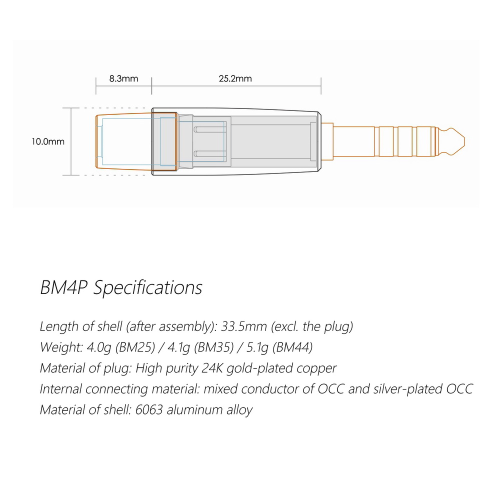 ขาย DD BM4P อะแดปเตอร์เปลี่ยนสายหูฟัง (ต้องบัดกรีสายเอง)