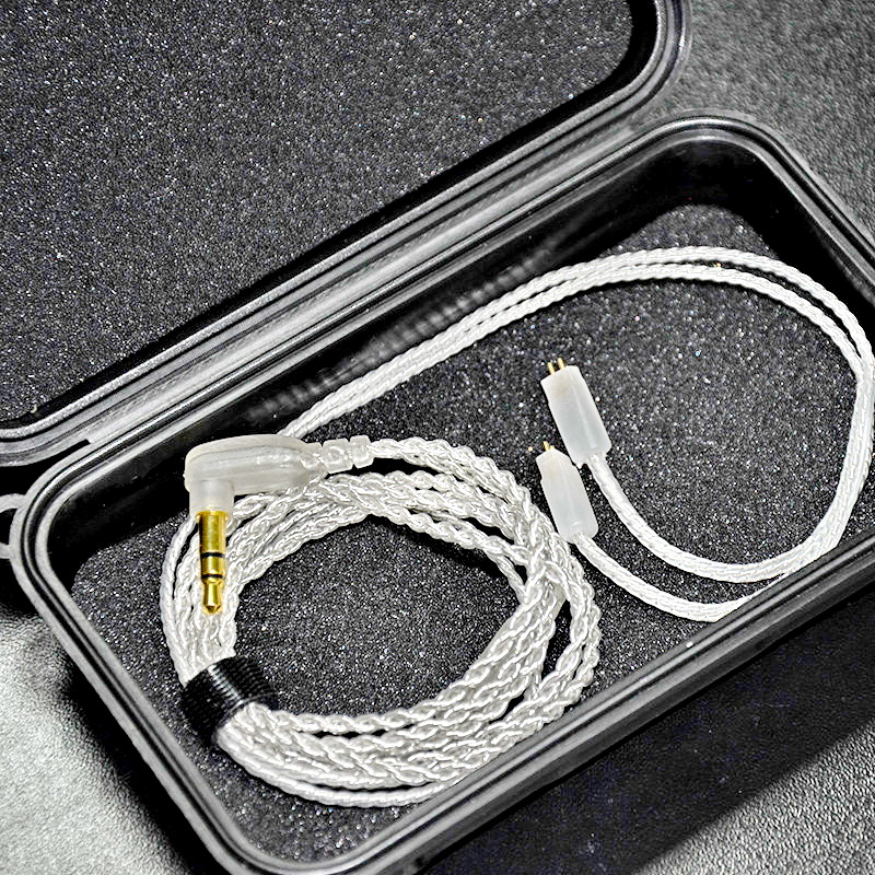 ขายสายเปลี่ยนหูฟัง KZ ZS3 / ZST / ED12 สายทองแดงชุบเงินถัก