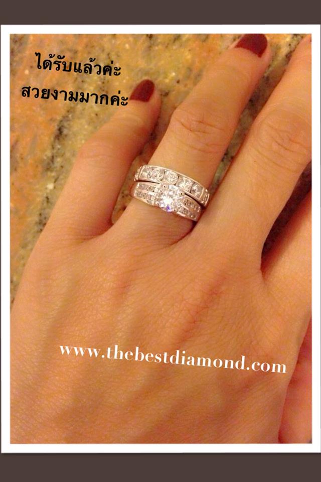 BR407RD+++แหวนชู 50 สตบ่าข้าง 2 แถว++ เรียบๆ แต่หรูหรา อยู่ได้นานไม่มีout เหมือนจริงสุดๆๆเพชรแวววาวมาก ใส่แล้วขับให้นิ้วเรียวสุด ไม่ควรพลาดนะคะ