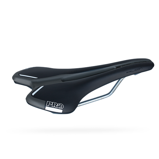 อานนั่ง PRO FALCON CRMO SADDLE , สีดำ, ขนาด 142MM/ 152MM. รางโครโม
