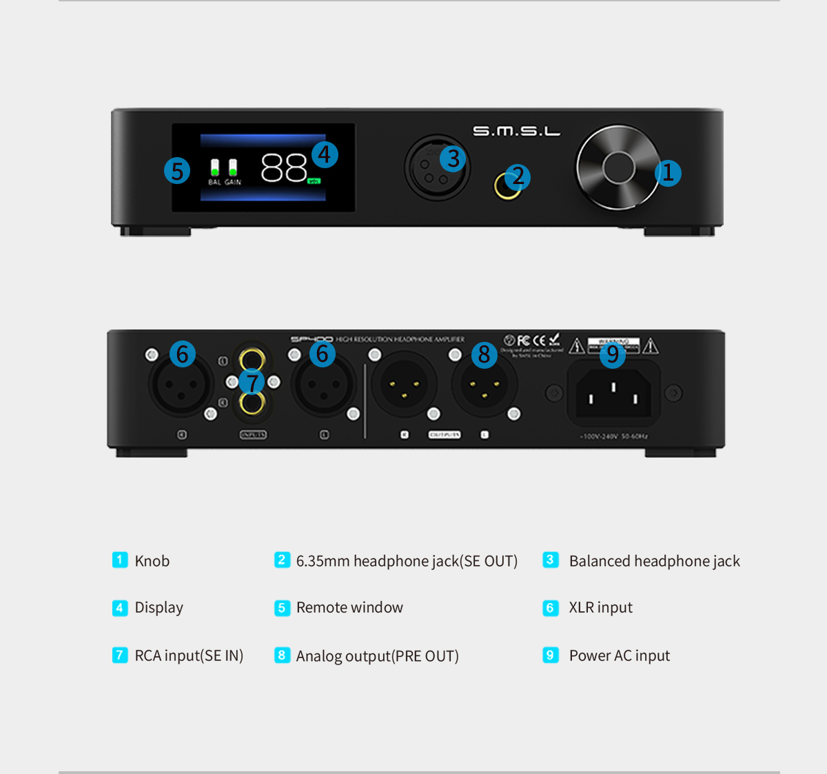 ขาย SMSL SP400 แอมป์ตั้งโต๊ะระดับ Hi-Res รองรับ THX ประกันศูนย์ไทย