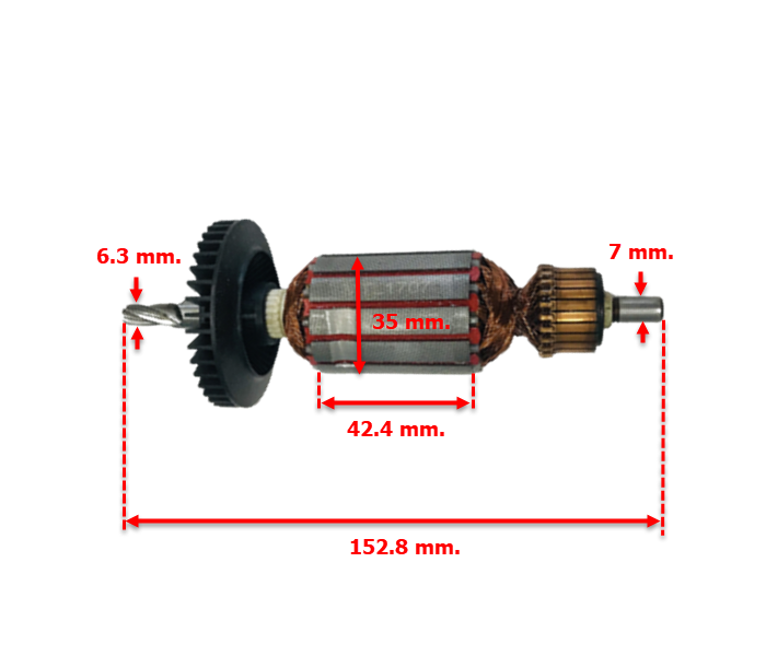 ทุ่น สว่านกระแทก BOSCH GSB 18-2, GSB 18-2RE, GSB 20-2, GSB 20-2RE (Specเดียวกัน)