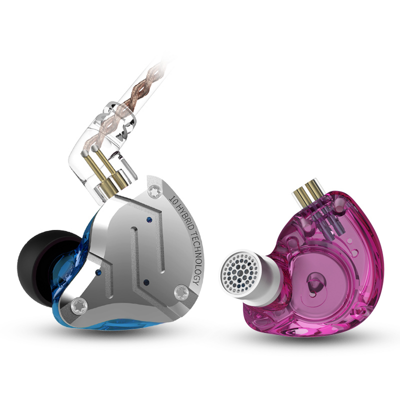 ขาย KZ ZS10 PRO Paradise version หูฟัง Hybrid 5 ไดร์เวอร์ (4BA+1DD) ถอดสายได้