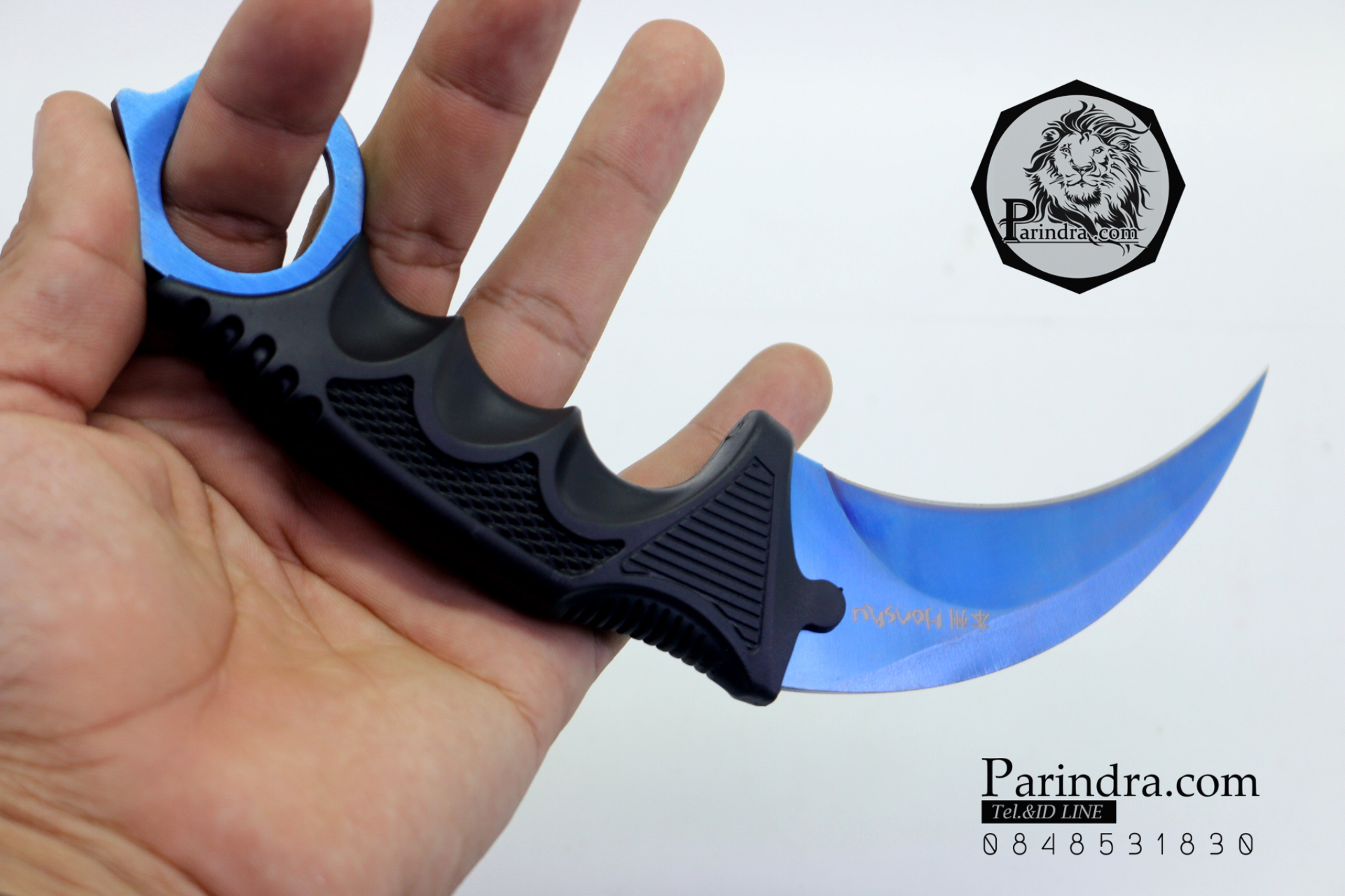 มีดคารัมบิต (Karambit) Honshu (OEM) ใบสีน้ำเงิน คมกริบ