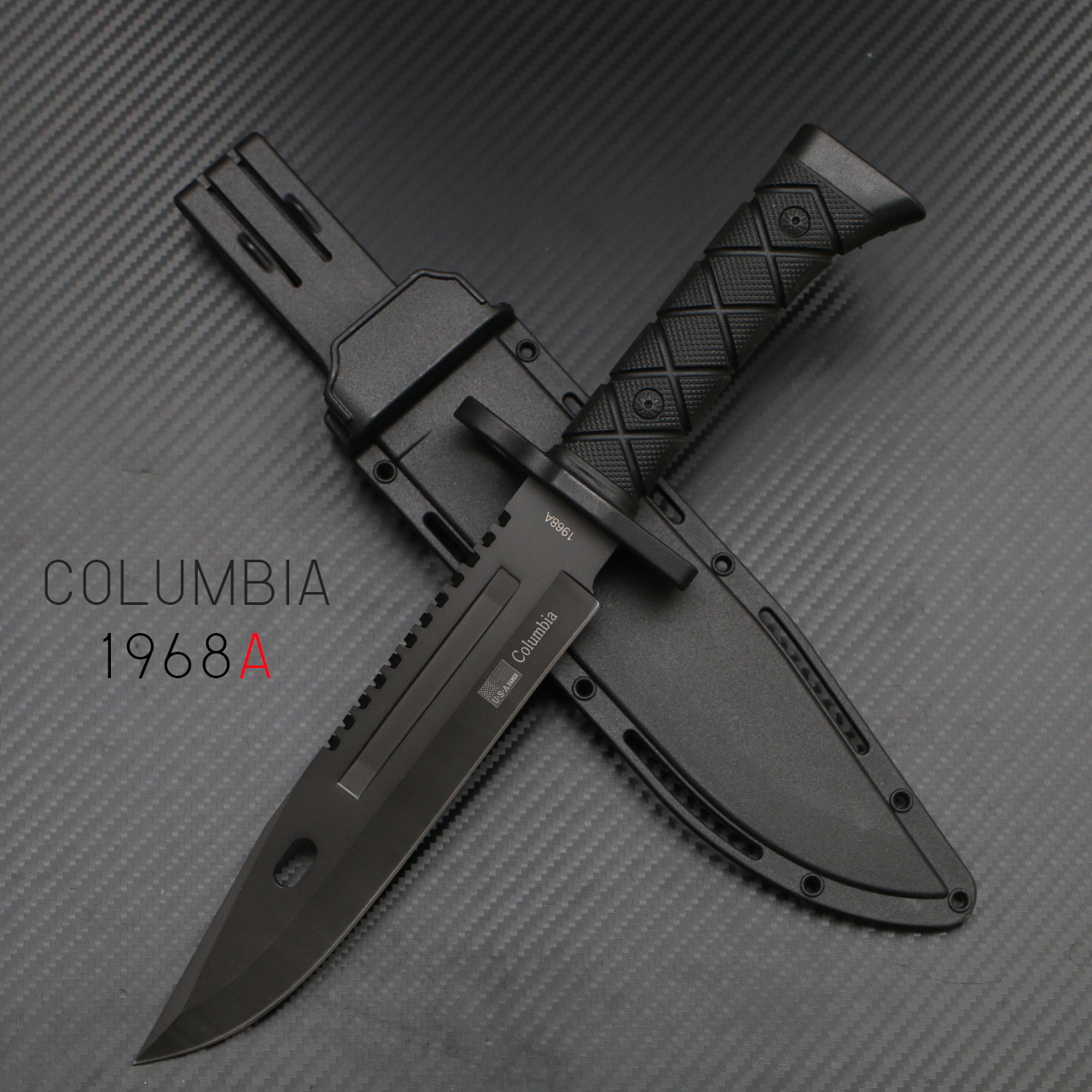 มีดใบตาย COLUMBIA พร้อมปลอก รุ่น 1968A ทรงใบมีดสวย พร้อมปลอกมีด พร้อมใช้
