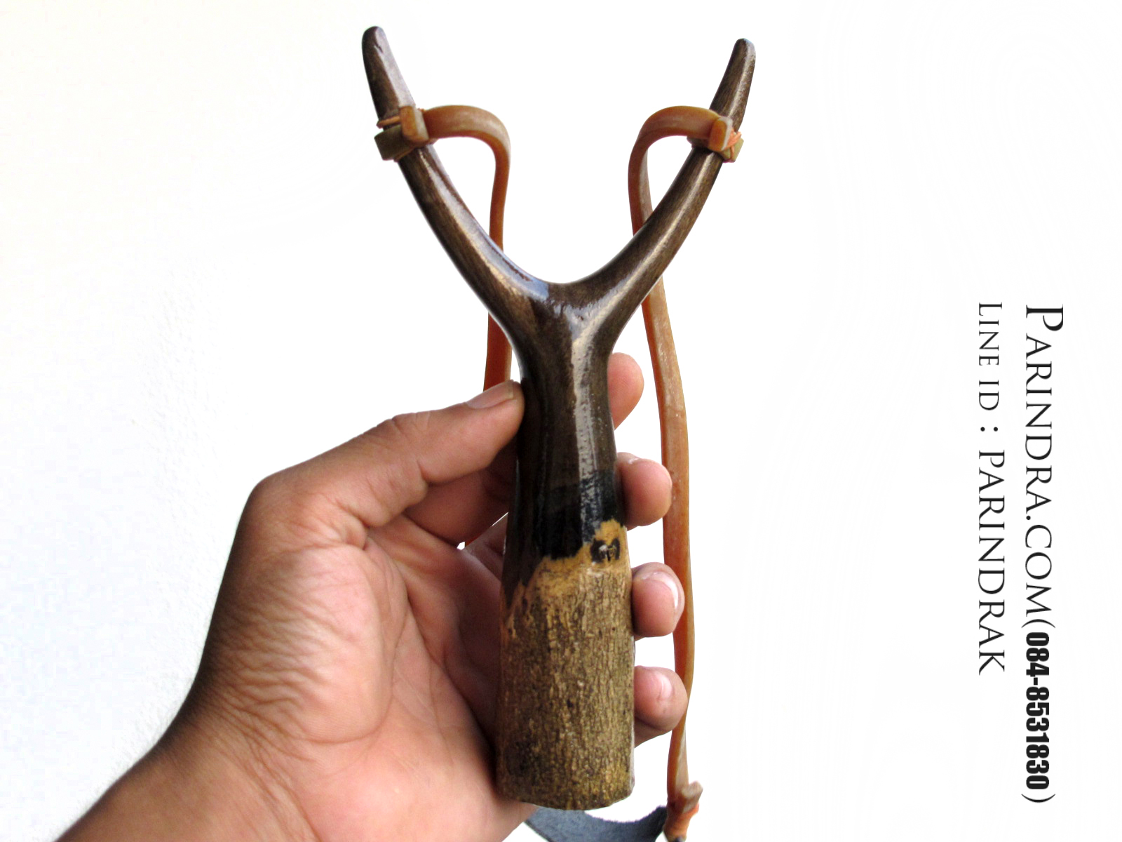 หนังสติ๊กไม้มะเกลือขัดมัน เงา สวยงาม ยิงแม่นๆ A2