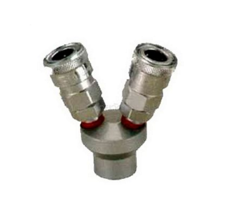 ข้อต่อลม 2 ทางกลม เกลียวนอก 1/2" ปั๊มลม โกโย SMV(A) Pn.K122-1020 ##
