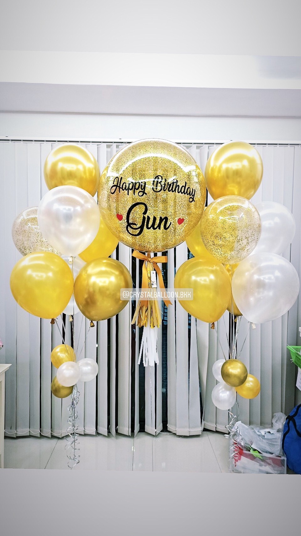 ลูกโป่ง วันเกิด Bubble ขนาด 24" สีสวย สะดุดตา พร้อม ช่อลูกโป่ง ช่อ 7 ลูก 2 ช่อ,ลูกโป่งใส ใส่กลิตเตอร์ พร้อมตกเเต่ง สามารถเปลี่ยนสีลูกโป่ง/เปลี่ยนข้อความ/เปลี่ยนขนาดได้
