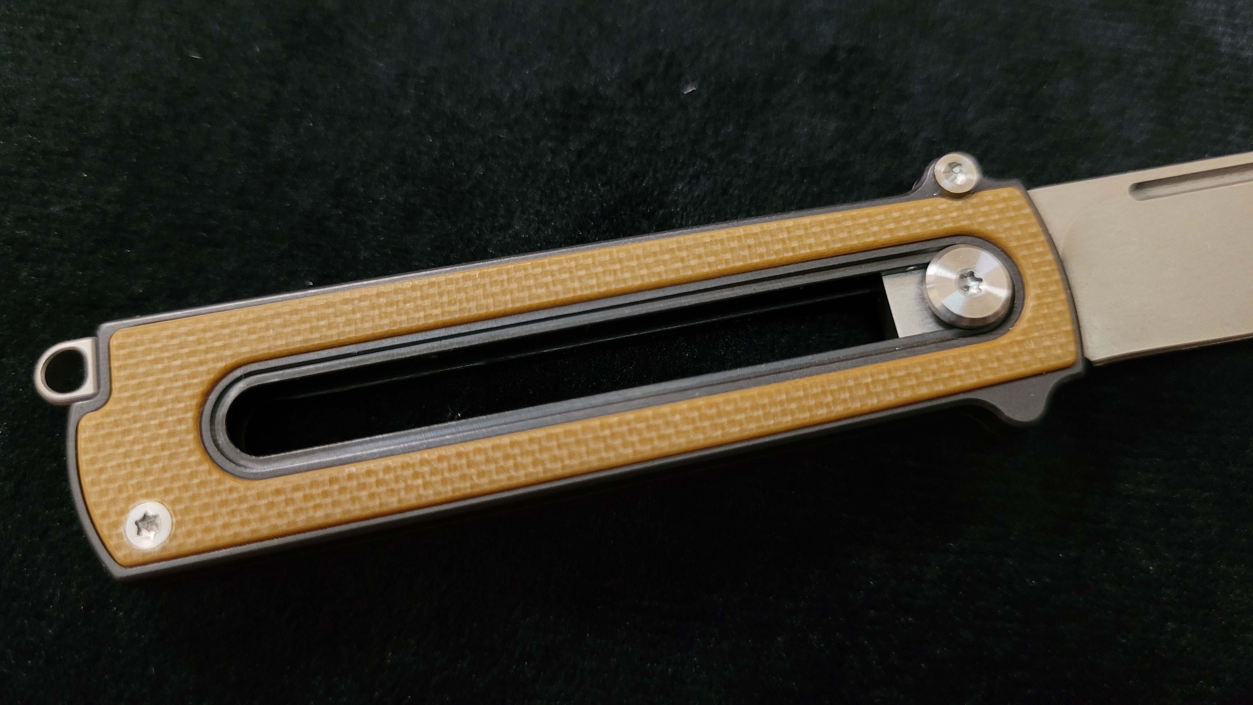 Zr BarloX with M390 Blade-for a short time Dealer's Cost Yellow Stonewash Blade