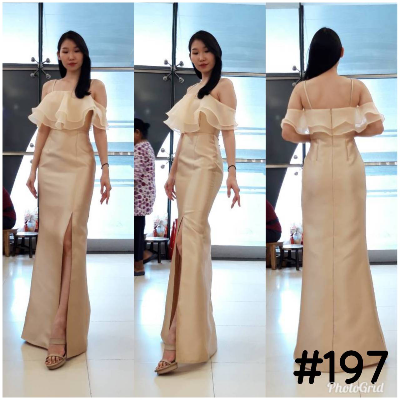 ชุดเพื่อนเจ้าสาว สีทอง โรสโกล รวมแบบ ตัวอย่าง สั่งสีและแบบอื่นๆได้ เช่า 500