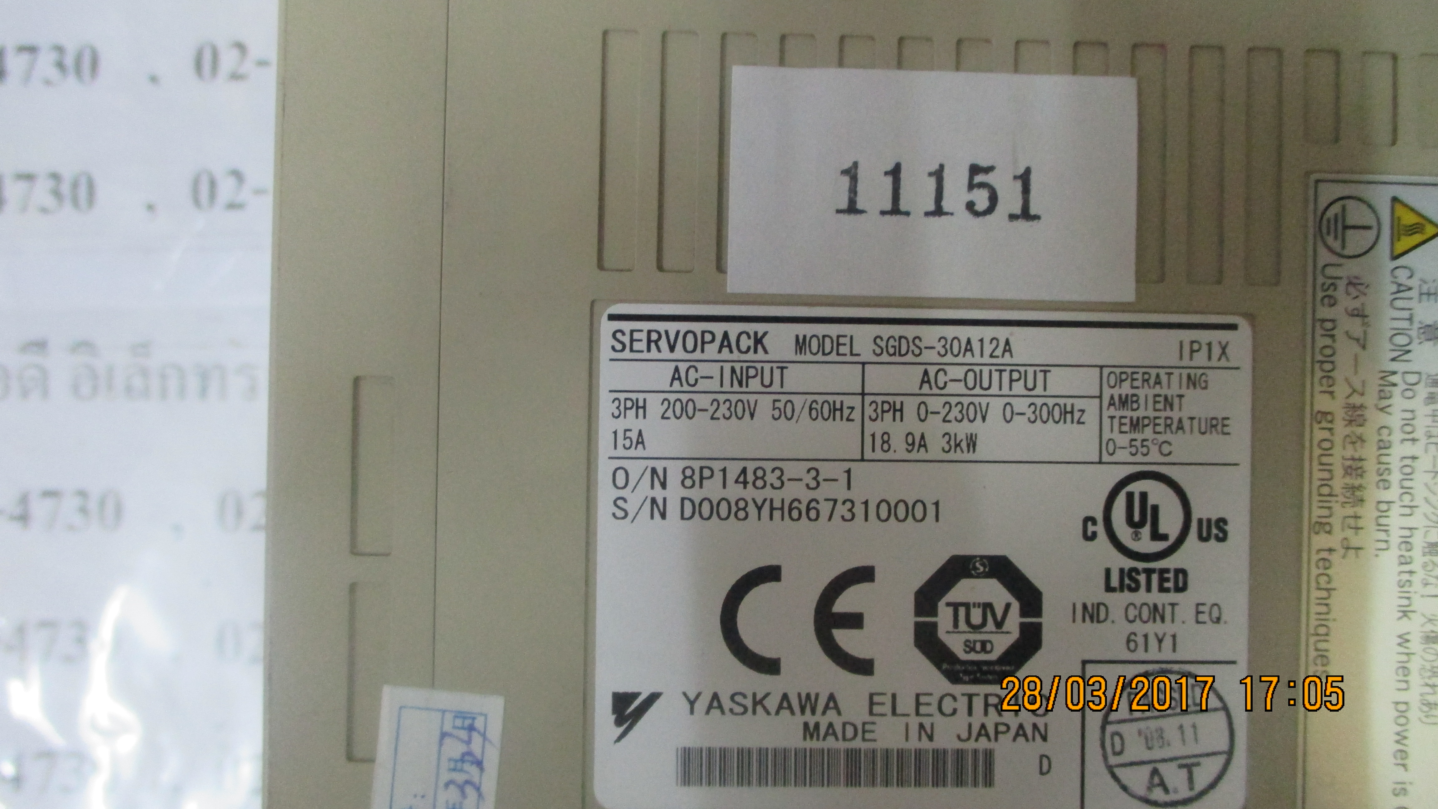 SGDS-30A12A SERVOPACK “ YASKAWA ”