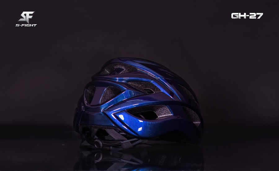 หมวกจักรยาน S-FIGHT รุ่น GH-27 HELMET Free Size: 55-61 Cm สี: สีพิเศษ Holographic Siver เปลี่ยนสีได้ เมื่อเกิ้ดการหักเหของแสง