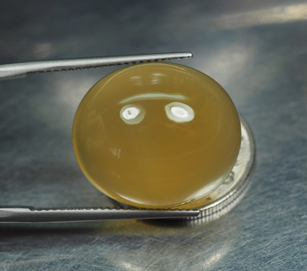 คาลซิโดนีสีเหลือง(Yellow Chalcedony) 20.66 กะรัต