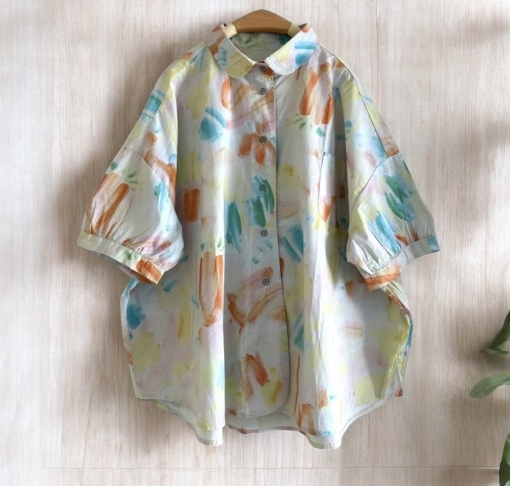 เสื้อผ้าฝ้ายแต่งกระเป๋า