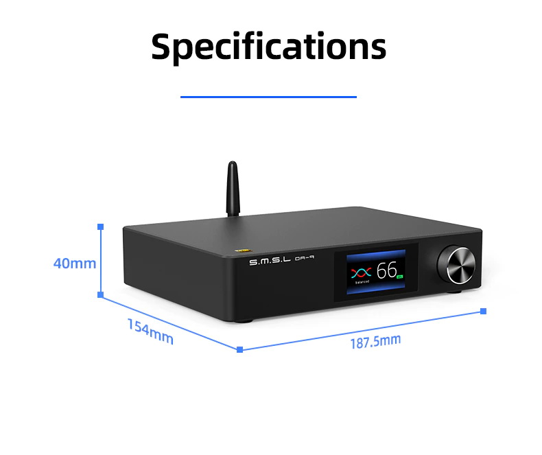 ขาย SMSL DA-9 แอมป์ตั้งโต๊ะระดับ Hi-Res รองรับ Bluetooth5.0 ประกันศูนย์ไทย