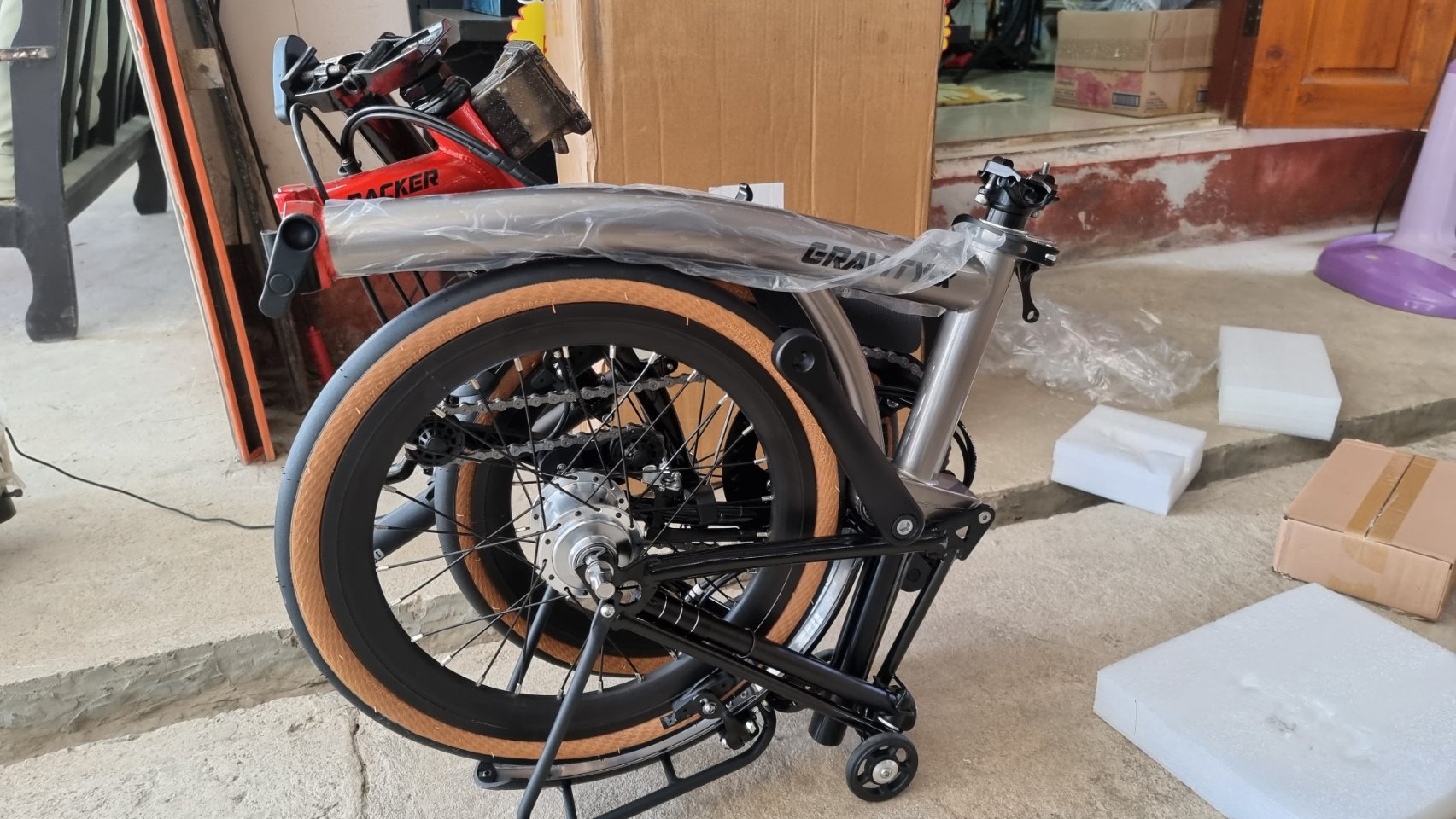 จักรยานพับ BACKER Gravity-XC เฟรม Chromoly Sturmey Archer SRF3, 3*2 สปีด ล้อ 16นิ้ว สามก้าน, MY2021