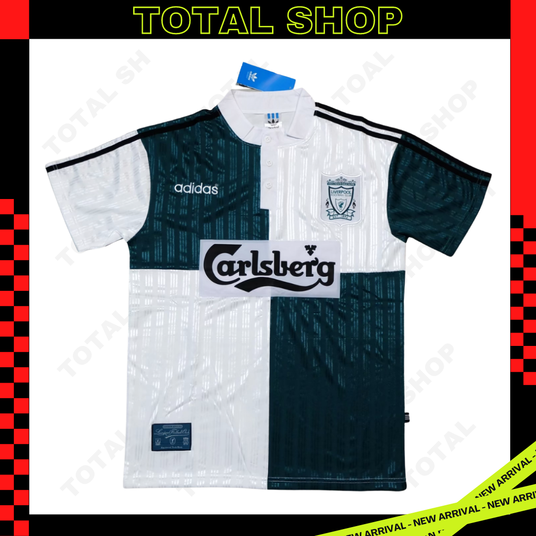 Liverpool 1995/96 Away Vintage Jersey เสื้อฟุตบอลลิเวอร์พูลย้อนยุค Carlsberg
