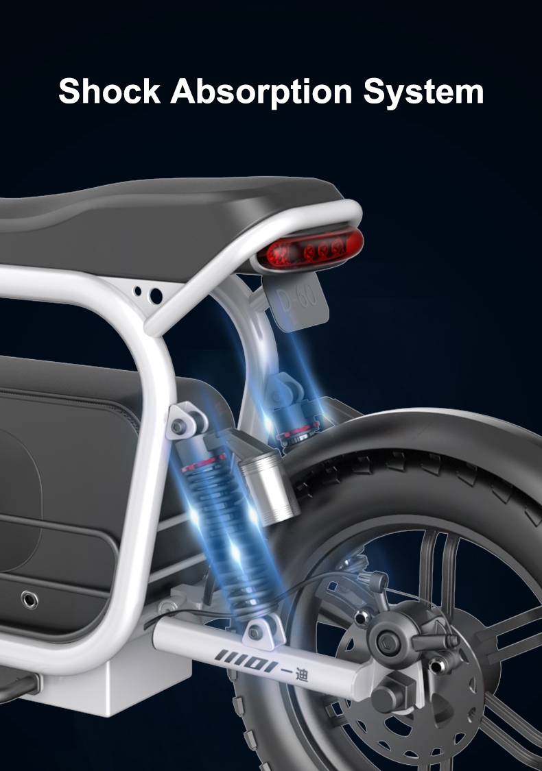 YIDI D60 fat tires big wheel electric SCOOTER ล้อ 20นิ้ว 5สปีด วิ่งได้ 60-70กม.