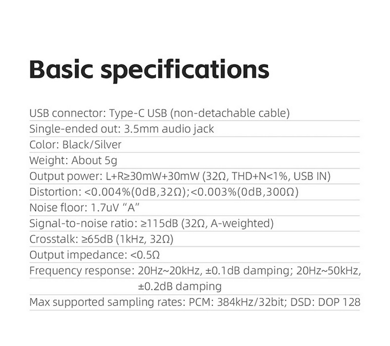 FiiO JadeAudioJA11 DAC/AMP หางหนู รองรับ 32bit/384kHz, DSD128, Hi-Res ประกันศูนย์ไทย