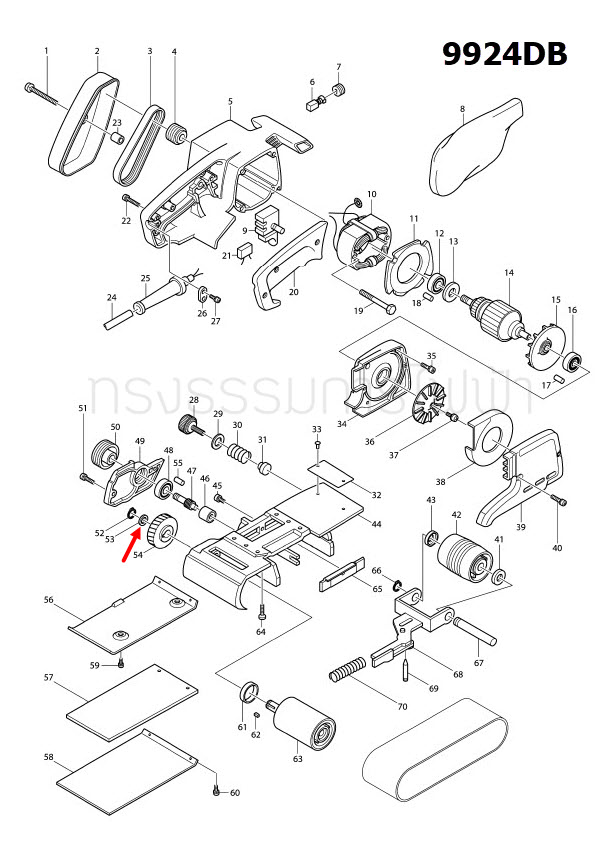 THIN WASHER 12 เครื่องขัดกระดาษทราย Makita มากีต้า DF031R, DFL083F, DFL125F, DFL204F, BFL300F, DFL300F, BFL301R, DFL301F, BFL400F, DFL400F, BFL402R, DFL402, DFL402F, 9401, 9402, 9900B, 9924DB Pn.253312-2 (แท้) ##(*)