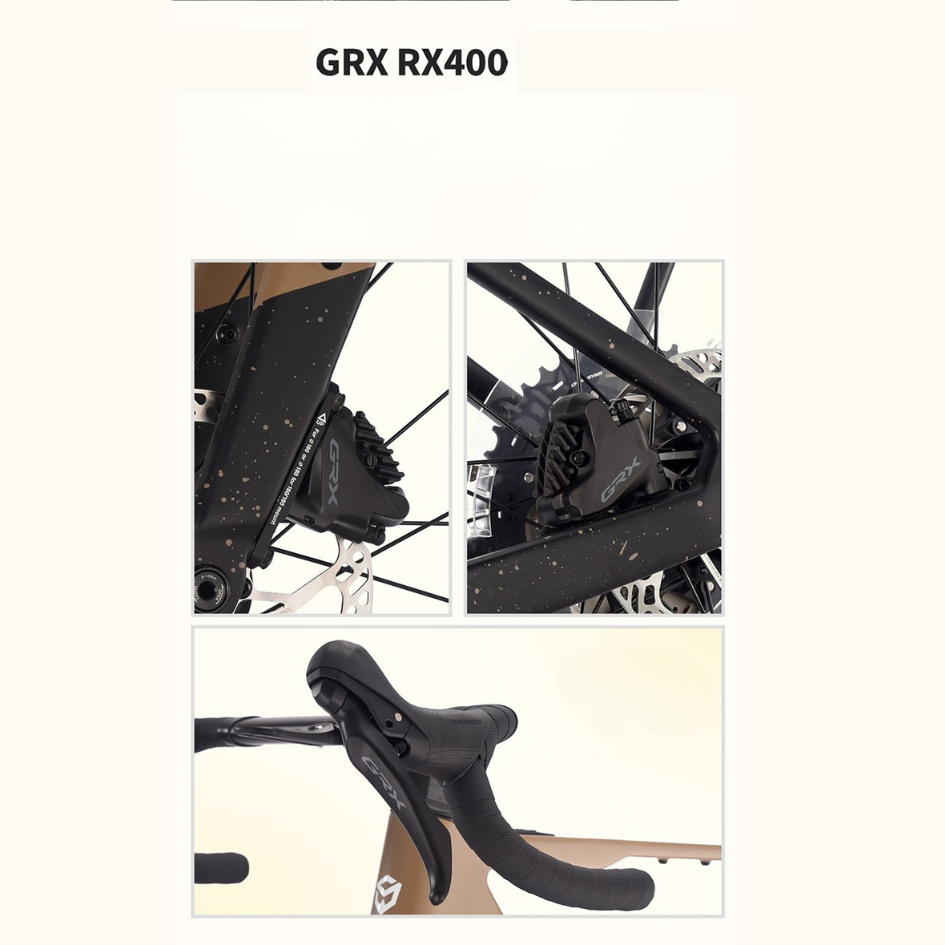 SAVA Gelaro S6 จักรยานไฟฟ้าคาร์บอน กราเวล แรงบิด 60Nm | แบต 360Wh วิ่งไกล 120km | Shimano GRX | น้ำหนักเบา 14.5kg