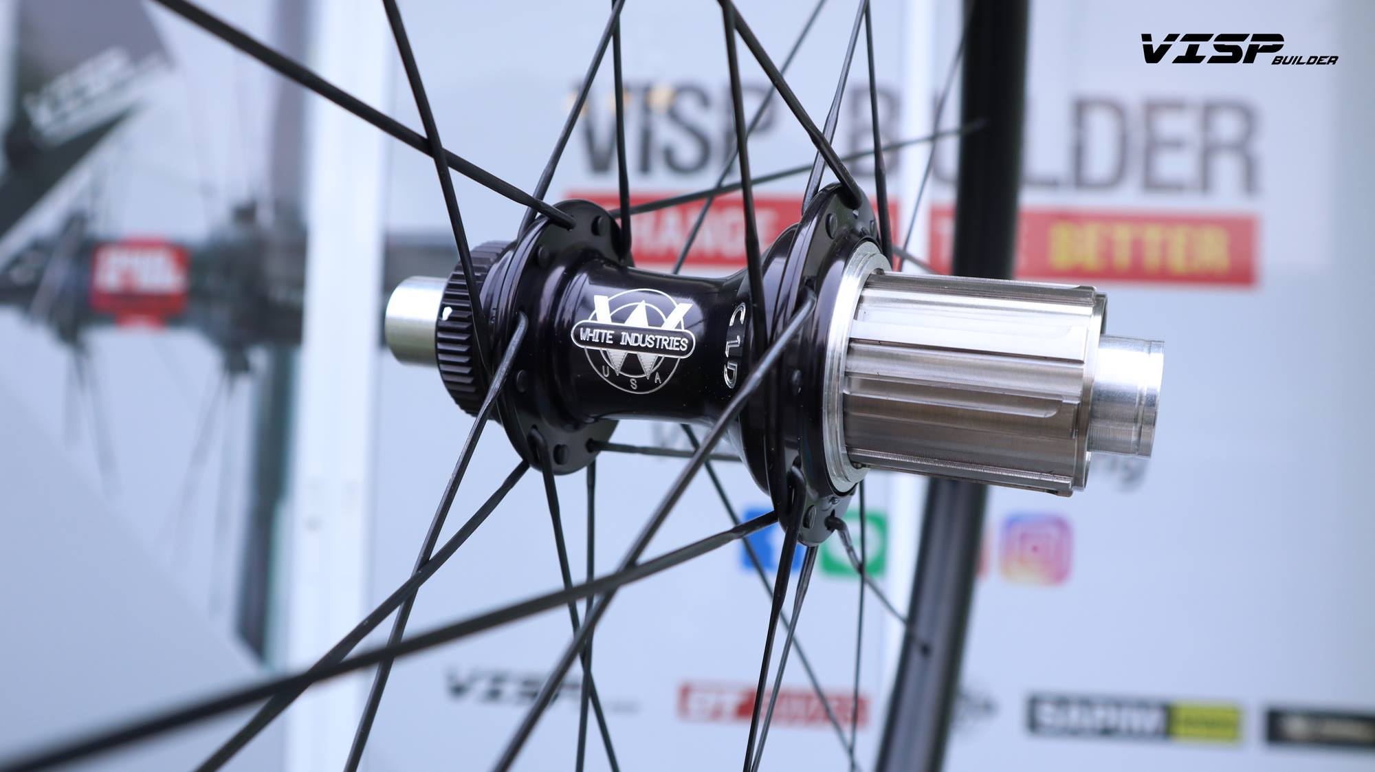 ล้อคาร์บอน VISP Disc Brake BUILDER GEN2, 38/38MM. มาพร้อมระบบ Centerlock พร้อม Adapter 9mm และ 15mm (VISP 2019)