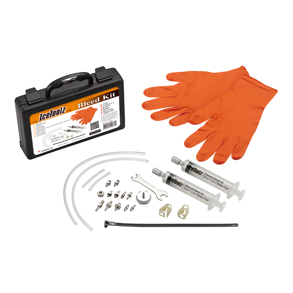 54R3 : ชุดไล่น้ำมันดิสเบรค ICETOOLZ Bleed Kit WITH NEW CONTENT/BOX,