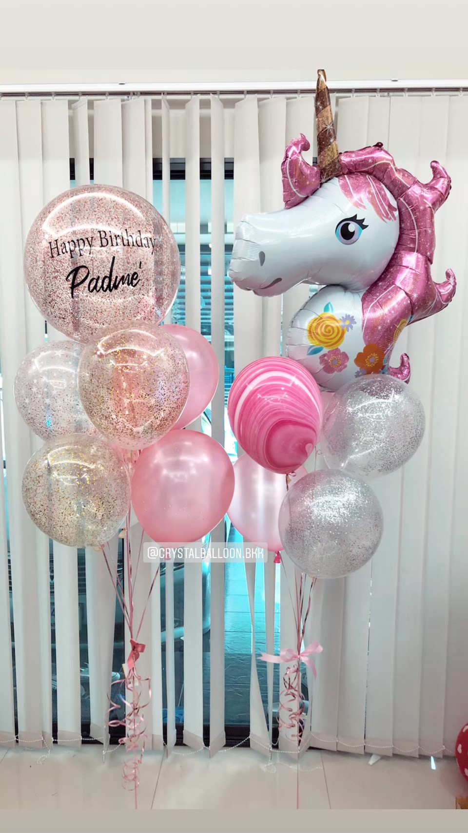 ลูกโป่ง วันเกิดเด็ก ช่อ Bubble ขนาด 18" ช่อ 7 ลูก 1 ช่อ พร้อม ช่อฟอยล์ Unicorn ช่อ 5 ลูก 1 ช่อ,ลูกโป่งลายหิน USA 1 ลูก,ลูกโป่งใส ใส่ กลิตเตอร์ พร้อมตกเเต่ง สามารถเปลี่ยนสีลูกโป่ง/เปลี่ยนข้อความ/เปลี่ยนขนาด/เปลี่ยนฟอยล์ตกแต่งได้