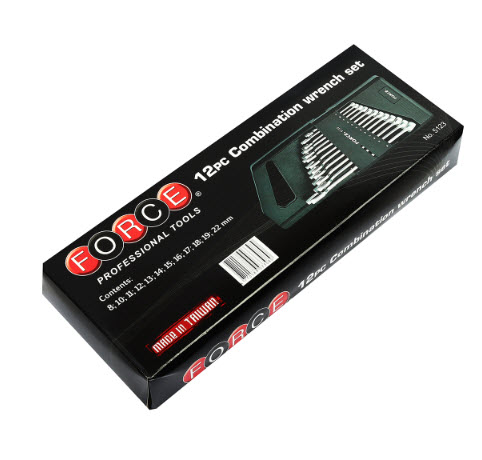 ชุดประแจแหวนข้างปากตาย [mm.] (12ชิ้น) ฟอร์ซ (FORCE) Pn.5123