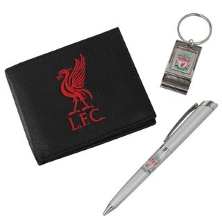 กระเป๋า สตางค์ ที่ระลึก ลิเวอร์พูล ของแท้ 100% Liverpool Team Wallet Gift Set จัดชุด กระเป๋าสตางค์ ปากกา พวงกุญแจที่เปิดขวด ในชุดกล่องของขวัญ แด่คนสำคัญ