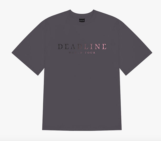 PRE. เสื้อยืดสีเทา [DEADLINETOUR] BLACKPINK HEAT REACTIVE T-SHIRT (นำเข้า 14-25 วัน)