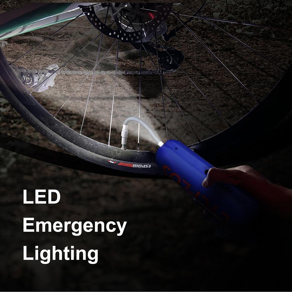 ปั๊มลมดิจิตอล CYCPLUS A3 Portable bicycle pump Inflat Bike Bicycle Tire 150PSI. สูบได้ทั้งจักรยาน รถยนต์ ลูกบอลต่างๆ เป็นทั้งไฟฉาย
