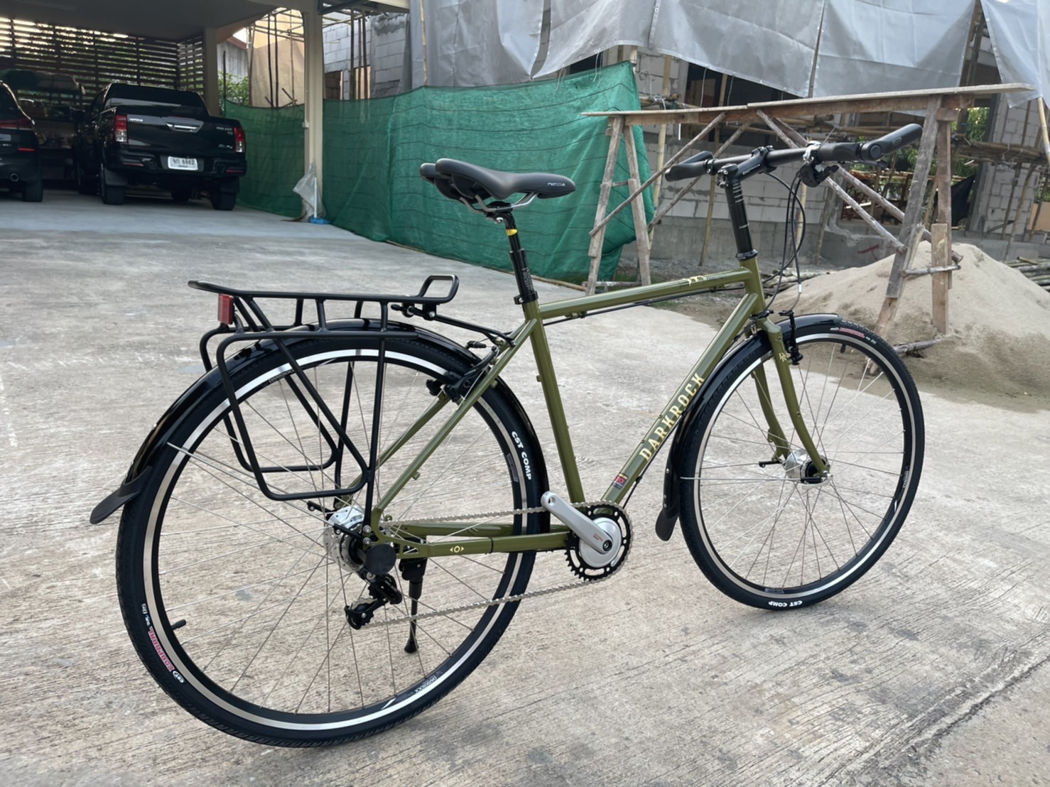 จักรยานกราเวล DARKROCK SUPER TRAVEL 700C GRAVEL BIKE 700C เกียร์ดุม NEXUS ไฟหน้า LED